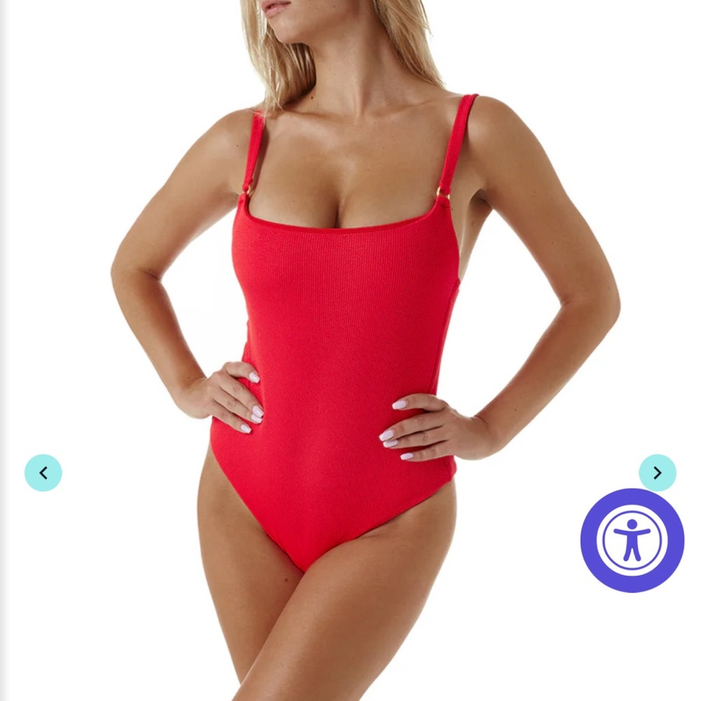Melissa Odabash Red One Piece Swimsuit